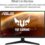 ASUS TUF Gaming VG277Q1A - Monitor gaming eSports 27" FHD - Panel VA - 165Hz - 1ms - 1920x1080 - 350cd/m² - DisplayPort y 2x HDMI - Altavoces - AMD FreeSync Premium - Extreme Low Motion Blur