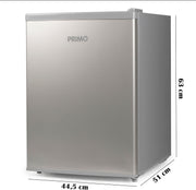 PRIMO PR154FR Frigorífico de mesa - 66L - E - Independiente - Plata