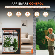 Ventilador de conducto FanGoFast de 100 mm controlado por APP con controlador de temperatura y humedad, motor EC, ventilador de extracción de 3000 RPM para refuerzo, tiendas de cultivo, ventilación y extractor de aire