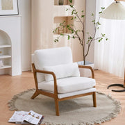Sillón decorativo tapizado de estilo moderno de mediados de siglo