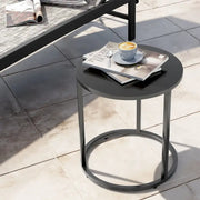 Sillas Papasan para exterior con cojín, sillas de patio acogedoras de ratán PE con mesa auxiliar