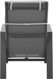 Sillón relax Garden Impressions Luxus con taburete Max, respaldo ajustable