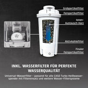 Dispensador de agua caliente CASO HW 660: agua caliente en pocos segundos, ahorra hasta un 50% de energía en comparación con los hervidores de agua, 8 niveles de cantidad, apto para alimentos infantiles, recordatorio de descalcificación integrado