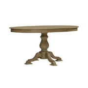 Mesa de comedor redonda de pedestal Magnolia Manor con extensiones expandibles - 2 acabados