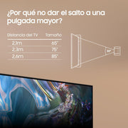 Samsung TV QLED 4K 2024 75Q60D Smart TV de 75" con más de mil millones de colores, colores certificados, el mejor Smart TV y controla tu hogar con SmartThings