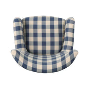 Sillón tapizado de respaldo alto Modern Retro de 30.25 pulgadas con patas de madera para sala de estar