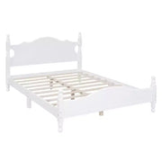 Base de cama de madera tamaño Queen Whisen, base de plataforma con soporte de listones de madera