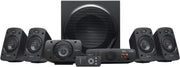 Sistema de sonido 5.1 Logitech Z906, altavoces con sonido envolvente de 1000 vatios, THX, múltiples entradas de audio, mando a distancia, enchufe UE, PC/PS4/Xbox/equipo estéreo/TV/smartphone/tableta - Negro