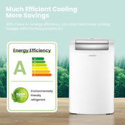 Aire acondicionado portátil Comfee Easy Cool 2.0, 7000 BTU 2,0kW, refrigeración, ventilación y deshumidificación, tamaño de habitación hasta 68m³ (25㎡), control por APP/Alexa/Google Home/IFTTT, aire acondicionado móvil con manguera de escape
