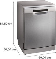 Bosch SMS6ZCI11F, Serie 6, Lavavajillas 60 cm, Libre instalación, Acero inoxidable antihuellas