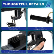 Motor fueraborda de gasolina 2500 W 3,5 HP 12 km/h 2 tiempos 4000-5000 rpm - Inflable - Con hélice de tres palas - Sistema de encendido CDI para botes inflables, botes de hierro