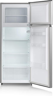 SEVERIN Frigorífico congelador de dos puertas, libre instalación, longitud 55 cm, 206 litros, clase E, Veggibox incluida, DT 8761