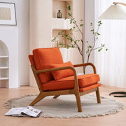 Sillón decorativo tapizado de estilo moderno de mediados de siglo