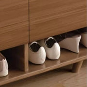 Mueble zapatero moderno de madera para recibidor, tamaño mediano
