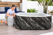 Jacuzzi® inflable con luces LED Bestway® Lay-Z-SPA® Hollywood AirJet™ para 6 personas, 180 x 180 x 66 cm, efecto mármol (Marquinia)