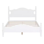 Base de cama de madera tamaño Queen Whisen, base de plataforma con soporte de listones de madera