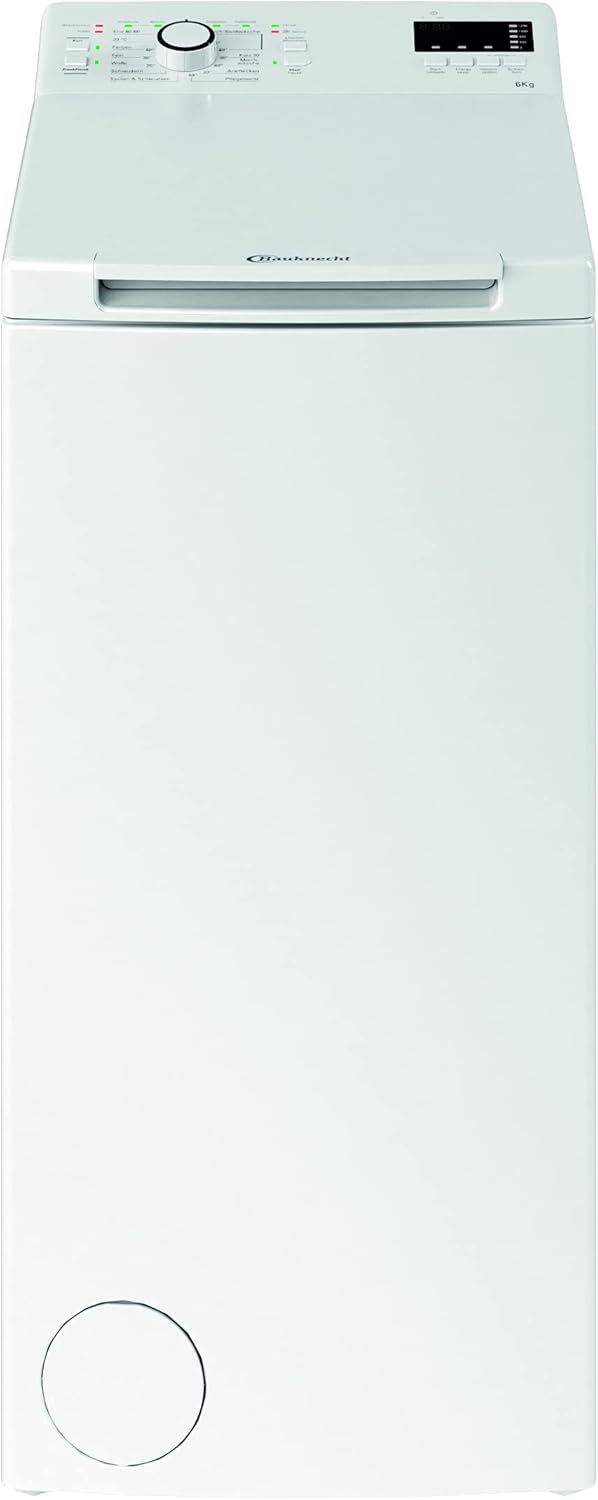 Lavadora de carga superior Bauknecht WMT Pro Eco 6ZB / 6 kg / 1200 rpm / Programa antimanchas / FreshFinish / Tecnología ZEN / Inicio diferido / SoftOpening / Rápido 30' / 15° Green&Clean