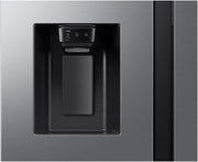 Samsung RS70F64KETEF, frigorífico americano de 640 l, Side-by-Side, acero inoxidable Platinum, dispensador de agua y hielo, Wi-Fi + sistema No Frost