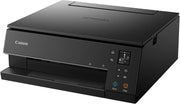 Impresora multifunción de inyección de tinta a color Canon PIXMA TS6350a DIN A4 (impresora fotográfica, escáner, copiadora, OLED, 4.800x1.200 ppp, USB, WLAN, 5 tintas independientes, impresión a doble cara, 2 bandejas de papel), negro