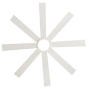 Ventilador de techo negro de 65 pulgadas y 8 aspas con luz y control remoto