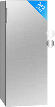 Refrigerador de una puerta de libre instalación Bomann® | Frigorífico grande de 242 litros | incl. iluminación LED | ideal para bebidas y alimentos | bisagra de puerta reversible | VS 7316.1 blanco