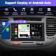 AWESAFE Autoradio Universal 1 DIN/2 DIN Android 13 – Pantalla Táctil de 7 Pulgadas, GPS, CarPlay, Android Auto, WiFi, Bluetooth, FM RDS, USB, Control al Volante [1 GB + 32 GB]