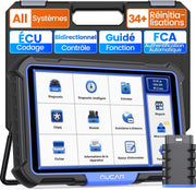 MUCAR VO8 Herramienta de escaneo bidireccional, diagnóstico de nivel OE en todo el sistema, codificación de ECU, prueba activa, más de 34 servicios, verificación automática FCA, gratuito de por vida