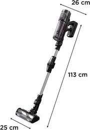 Aspiradora sin cable Rowenta X-Force Flex 13.60 antialérgica, 150 Air W, 60 min de autonomía, flexible, RH9A36WV