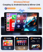 Autorradio Android 4G+64G para Fiat Ducato 3/Peugeot Boxer 2/Citroen Jumper 2 2006-2022 con Carplay inalámbrico, Android Auto, GPS, navegación, WiFi, pantalla de 9 pulgadas, Bluetooth, FM/RDS/32EQ/USB/SWC y cámara de visión trasera