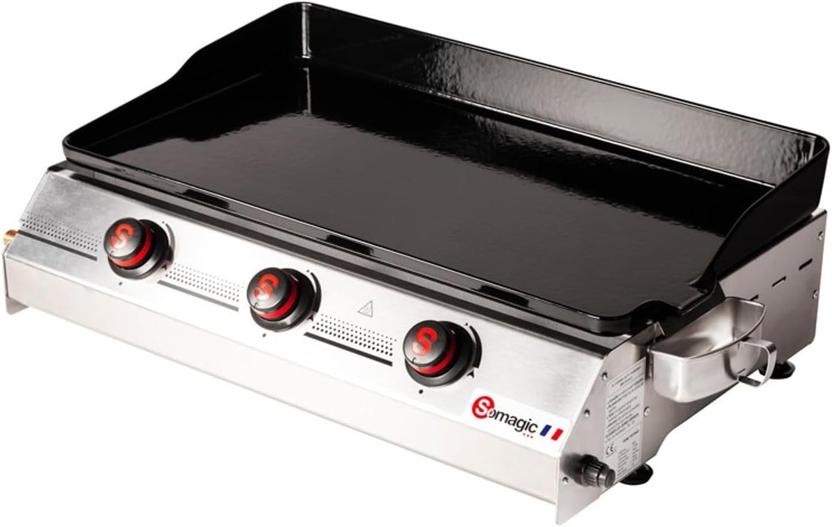 Plancha premium de 3 quemadores de 10,5 kW