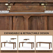 Juego de comedor moderno - Mesa de 80" + 6 sillas acolchadas, estructura de madera maciza, capacidad de la mesa de 400 lbs, fácil montaje