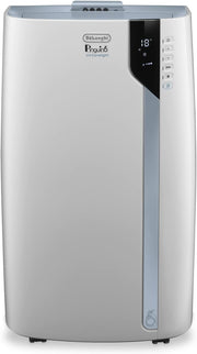 De'Longhi Pinguino PAC EL112 CST WiFi, aire acondicionado portátil con tecnología MyEcoRealFeel para habitaciones de hasta 110 m³, 11.000 BTU/h, 2,9 kW, 63 dB, función de deshumidificación, A+, control por aplicación y voz, blanco