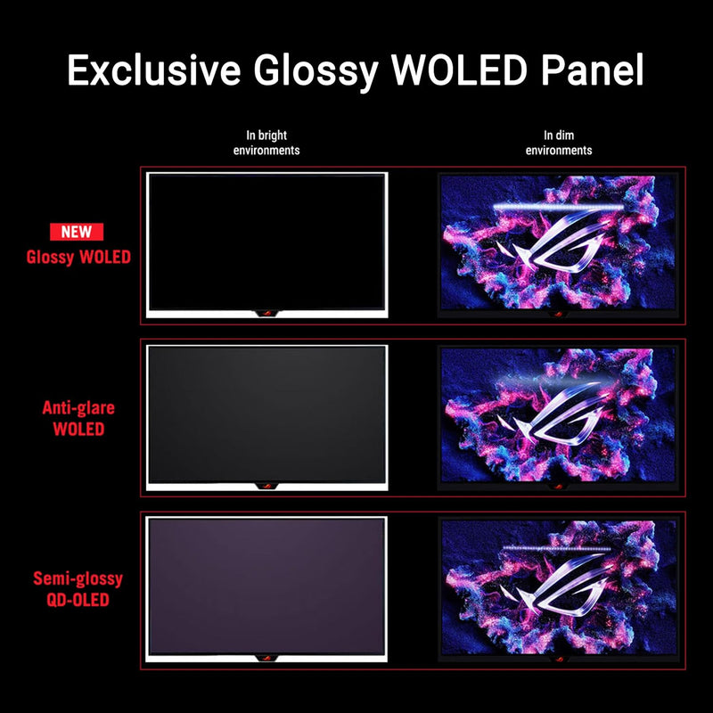 ASUS ROG Strix OLED XG27AQDMG - Monitor gaming WQHD de 27 pulgadas - 240 Hz, 0,03 ms GtG, G-Sync, FreeSync, AdaptiveSync, DisplayHDR 400 TB - OLED de 10 bits, 16:9, 2560x1440, DP 1.4 DSC, HDMI, Hub USB, Ergo