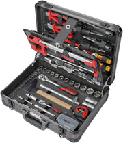 KS Tools 922.0731 Juego de herramientas completo de 131 piezas, maletín de herramientas con destornilladores, vasos y accesorios, caja de herramientas profesional con garantía de por vida