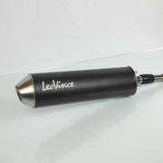Silenciador de escape Leovince compatible con Moto Derbi 50 Senda R Drd posterior a 2003 3408BN /HM V6 negro paso bajo