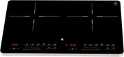 Placa de inducción doble WMF Kult X, 2 fuegos, placa de cocción hasta 28 cm, 2 zonas de cocción, 8 niveles, detección de ollas, pantalla táctil, vitrocerámica, función de temporizador, 3500 W