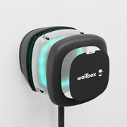 Cargador para vehículo eléctrico Wallbox Pulsar Max (7,4 kW, Tipo 2, Wi-Fi, Bluetooth, OCPP, interior/exterior, protección de puesta a tierra, cable de 5 metros, diseño de fácil instalación) Negro