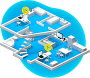FRITZ!Repeater 6000 (repetidor WiFi 6 con tres unidades de radio: 5 GHz (2 x hasta 2400 Mbit/s), 2,4 GHz (hasta 1200 Mbit/s), LAN de 2,5 gigabits, versión en español)