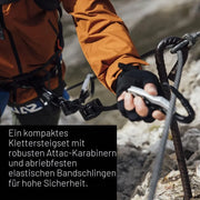 Set de vía ferrata Attac Evo Toxo 3.0, kit completo con casco, mosquetones y disipador de energía, talla única para escalada