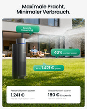 Sistema de riego inteligente IrriSense 2 WAW1 con control por aplicación, sensor de lluvia y riego multizona