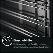Horno empotrable AEG – Serie 5 Aire caliente circular: resultados de cocción uniformes en 3 niveles – Autolimpieza por pirólisis – 25 programas automáticos – Pantalla táctil LED – Calentamiento rápido – Negro – BPE53516AB