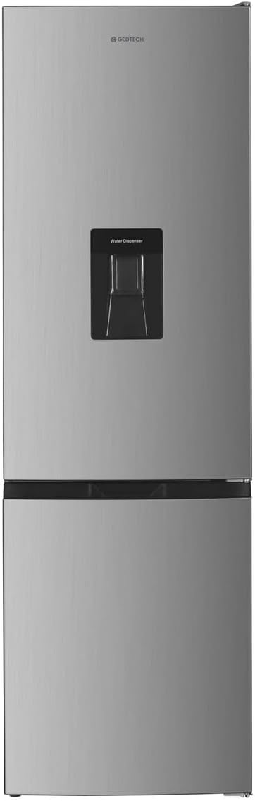 GEDTECH Frigorífico combinado - congelador inferior - GCB262SL Plata - capacidad 262L - Clase E