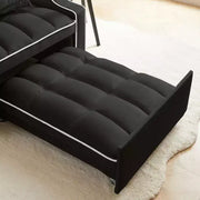 Sillón sofá convertible 3 en 1, sofá cama individual con respaldo ajustable, soporte para teléfono, USB y tipo C - ModernLuxe