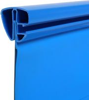 Piscina de pared de acero ovalada 4,50 x 2,50 x 1,20 m - revestimiento azul de 0,60 mm - pared de acero galvanizado en caliente de 0,60 mm - pasamanos de plástico - abertura para skimmer - fabricada en Alemania