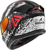 SHARK, Casco de moto integral SKWAL i3 Hellcat Negro/Rojo, S