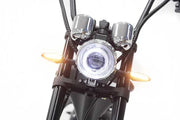 Chopper eléctrico Mangosteen M1 en rojo mate: motor de alto rendimiento de 2000 W y elegante