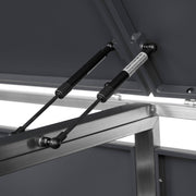 Zelsius - Cubo para 2 cubos de basura de acero inoxidable | (An) 132 x (P) 80 x (Al) 117 cm | Antracita RAL7016 | incl. posibilidad de ampliación | Revestimiento para cubos de basura, caja de basura para jardín, caseta para cubos de basura
