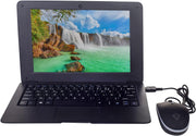 Ordenador portátil Bigmachine Windows 10 Mini 10,1 pulgadas 32 GB teclado AZERTY francés, ultra fino y ligero, netbook Quad Core PC HDMI Webcam Netflix YouTube (negro)