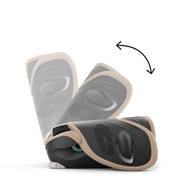 CYBEX Gold Silla de coche infantil Solution G i-Fix, para coches con y sin ISOFIX, desde aprox. 3 hasta 12 años (100 - 150 cm), desde aprox. 15 hasta 50 kg, Lava Grey