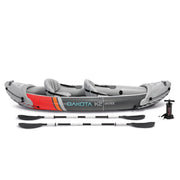 Kayak inflable de vinilo para 2 personas Intex Dakota K2 2025, con remos y bomba – Caja abierta